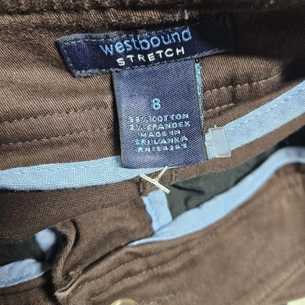 Brown Stretch Dress Pants Size 8